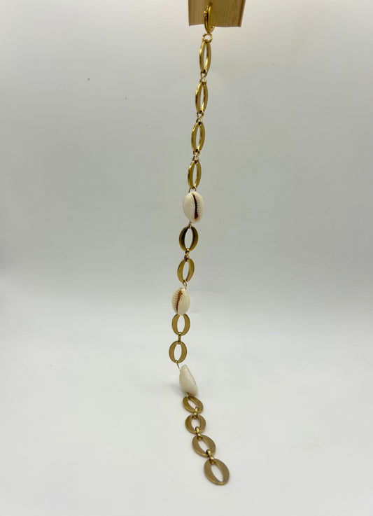 Chaîne de cheville “Trio Caurie” – Esprit libre & énergie marine