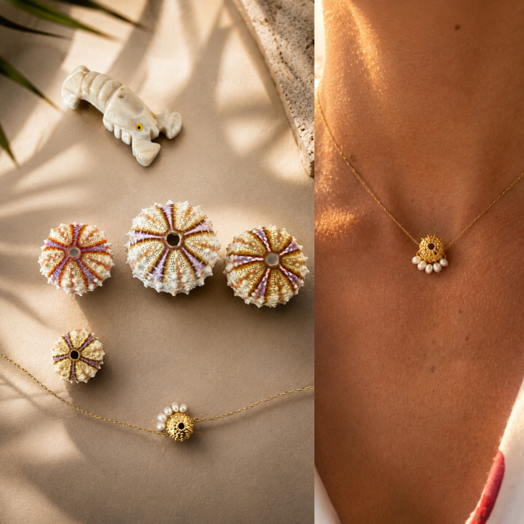 Collier oursin : un bijou marin unique inspiré par la Méditerranée