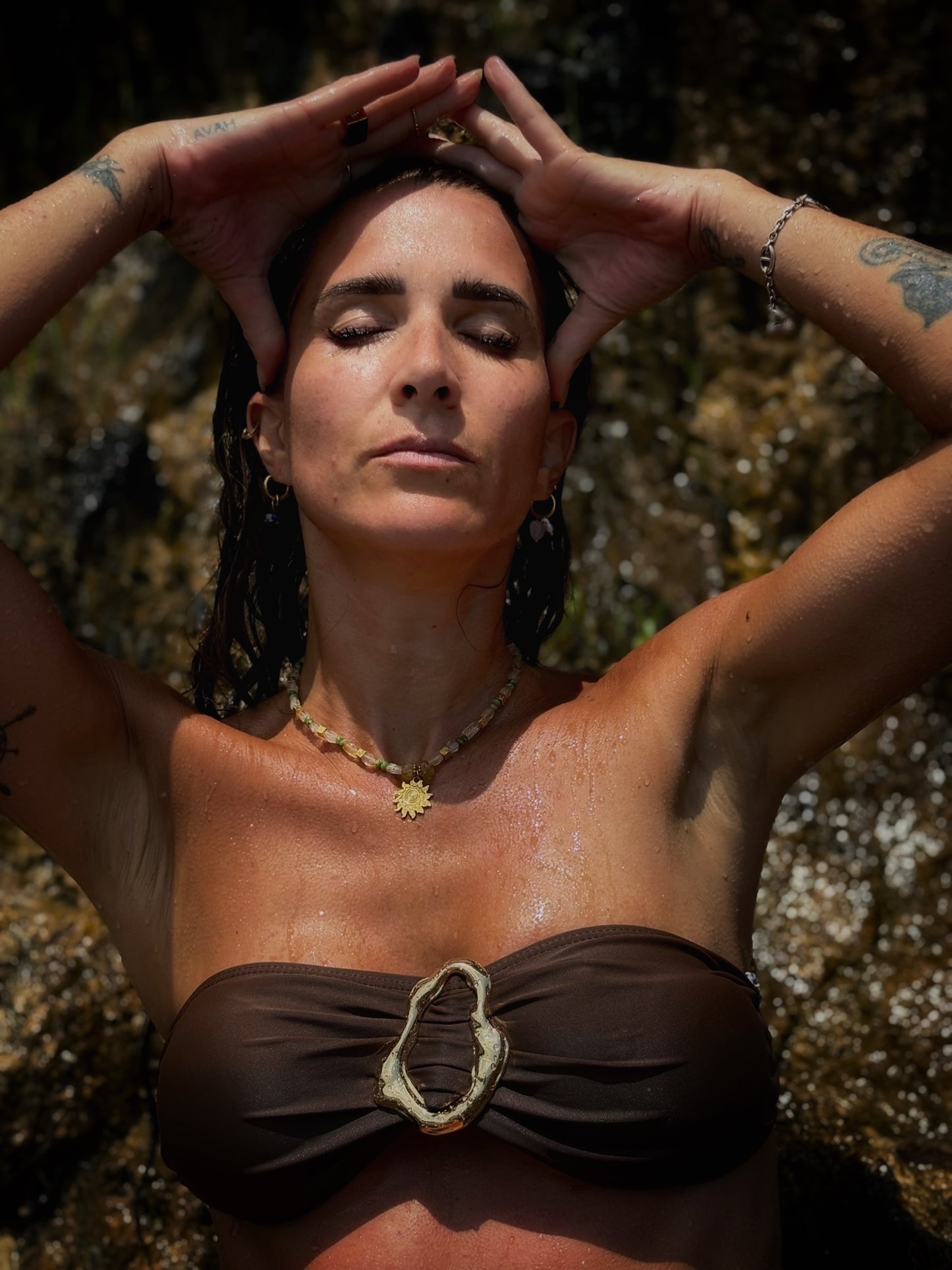 Collier "Rayon d’Abondance" pierre citrine et aventurine