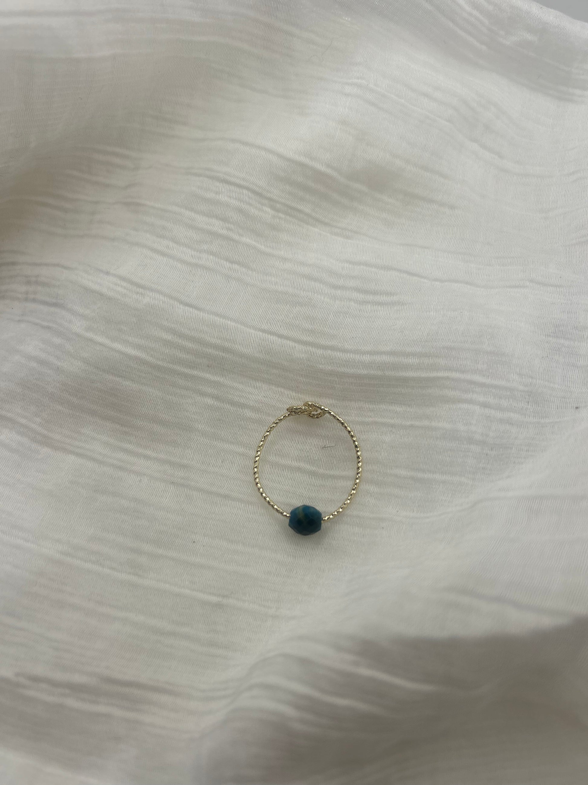 bague plaque or 14k en lapis lazulli bague spirituel chance pierre bleu mode 