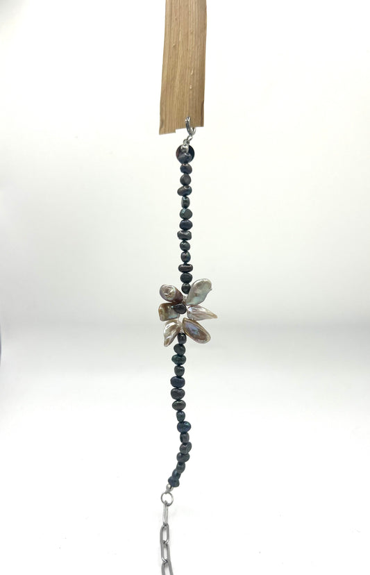 Bracelet en perle de culture noire 